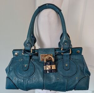 Authentic Original Chloé Paddington Cadena Padlock & Key Boston Satchel